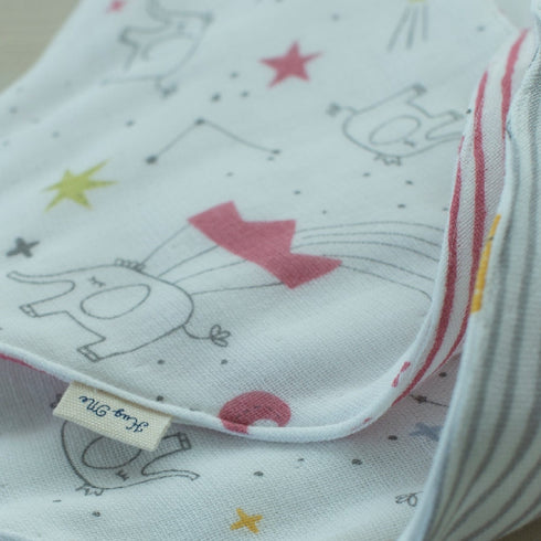 【生産終了につき割引中】リバーシブルガーゼスタイ(エレファント)