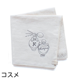 my days 刺繍ガーゼハンカチ