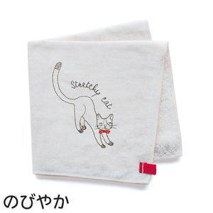 my days 刺繍ガーゼハンカチ